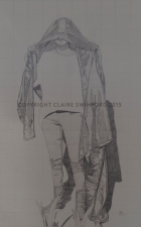 Study: Gojira | 2015 | Graphite on paper, 24x36" framed | SOLD