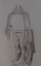 Study: Gojira | 2015 | Graphite on paper, 24x36" framed | SOLD